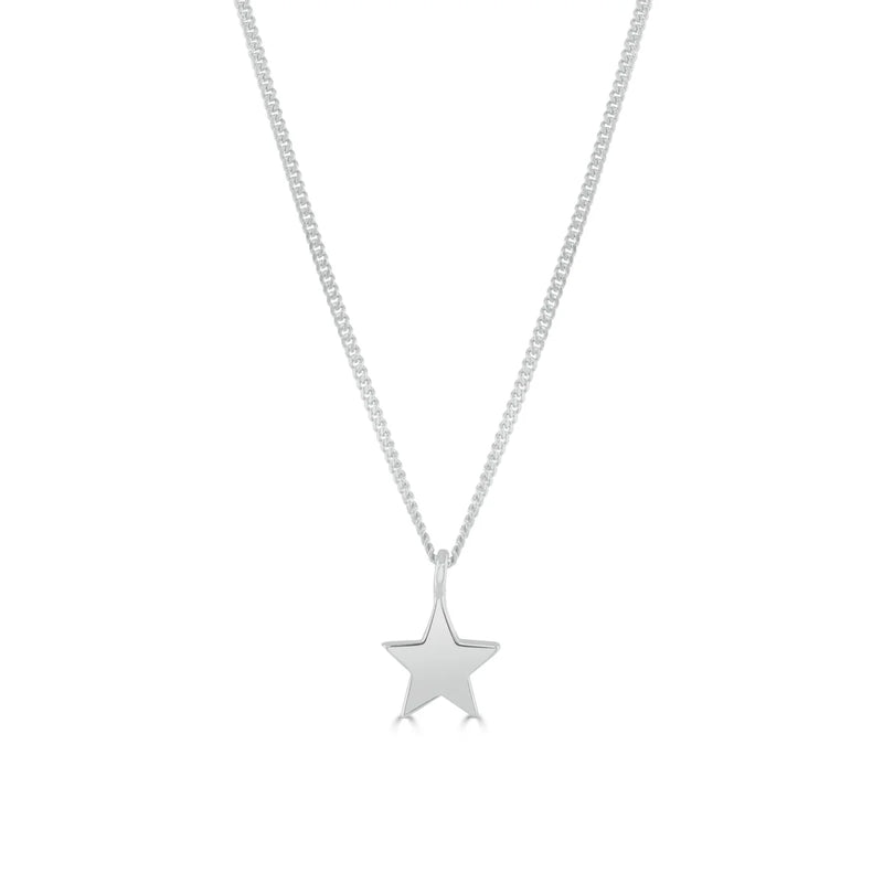 Dainty Star Necklace Silver