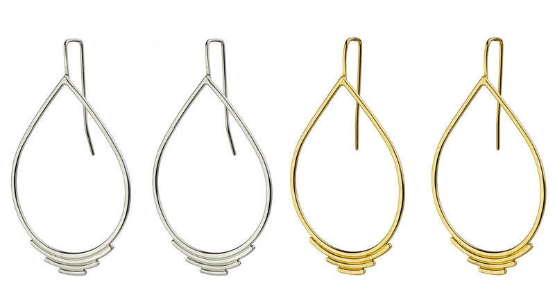 Tears of Tulum 24ct Yellow Gold Plated Silver Earrings