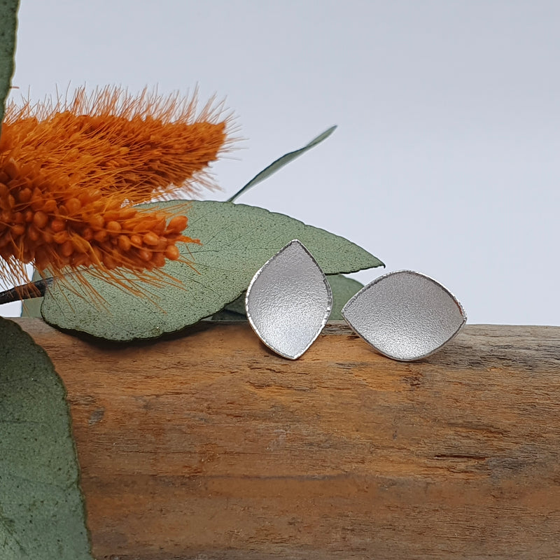 Petal Silver Stud Earrings