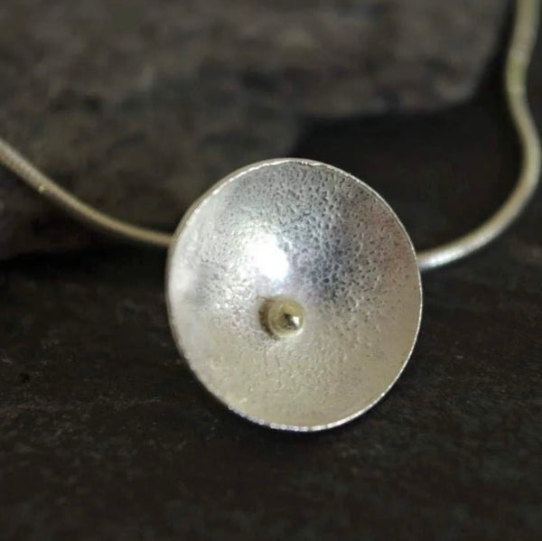 Daisy Silver 18ct Yellow Gold Pendant Necklace
