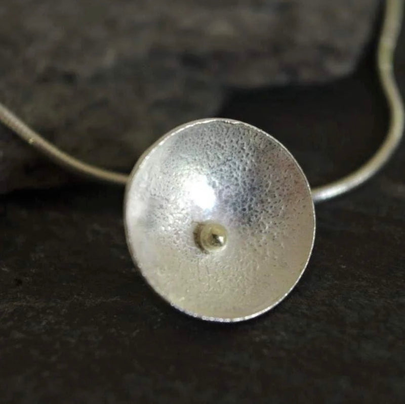Daisy Silver 18ct Yellow Gold Pendant Necklace