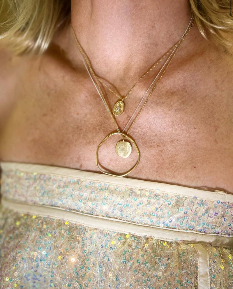 Cave Medium Silver Pendant