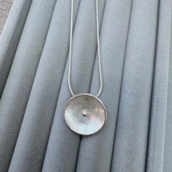 Daisy Silver 18ct Yellow Gold Pendant Necklace