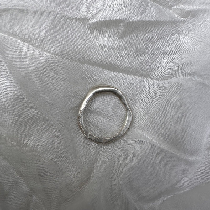Cave Small Silver Ring/Pendant