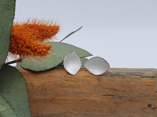Petal Silver Stud Earrings