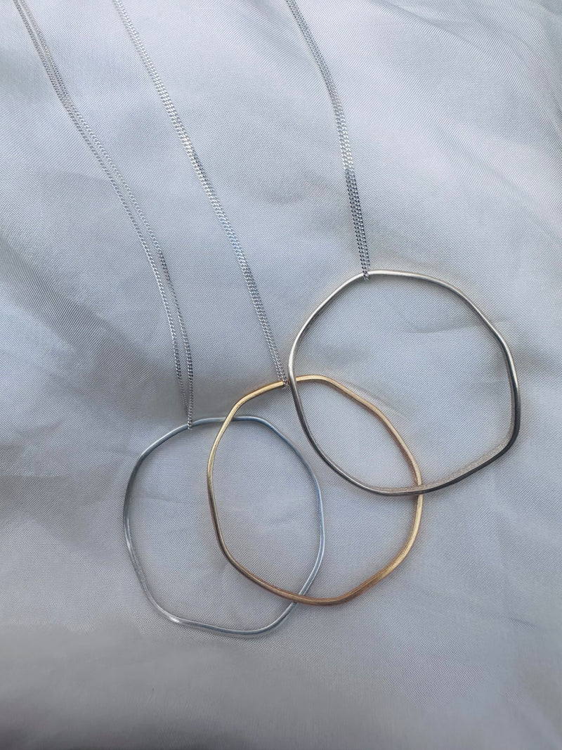 Cave Medium 9ct Yellow Gold Pendant