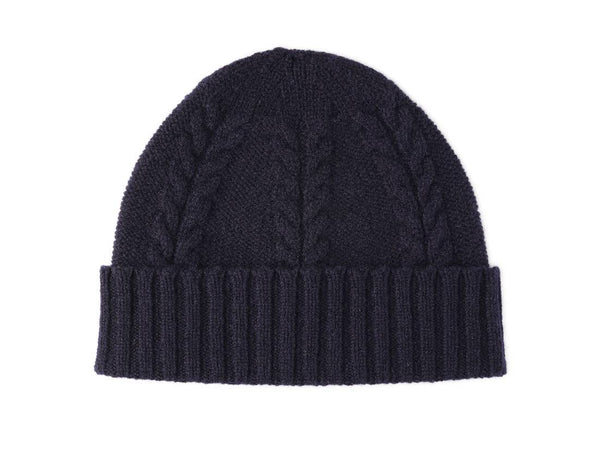 Lambswool Ciaran Beanie - Navy