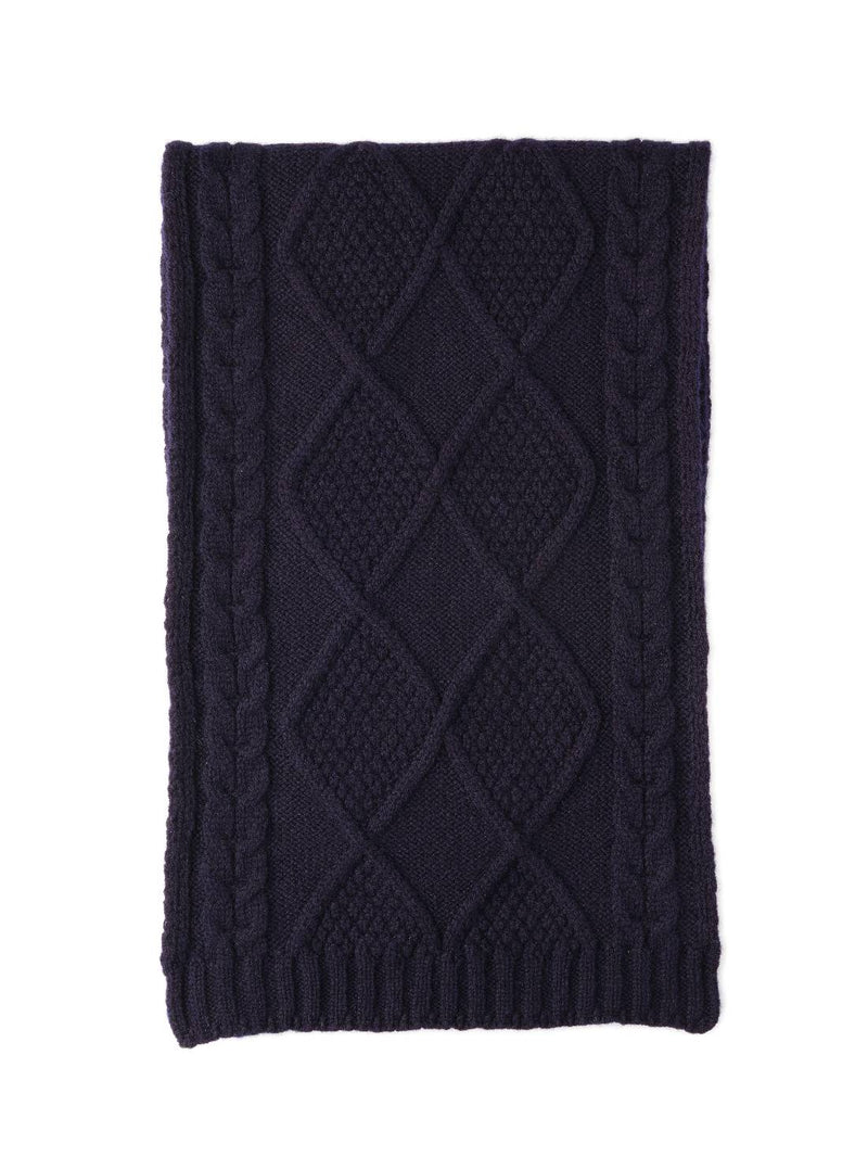 Lambswool Ciaran Scarf - Navy