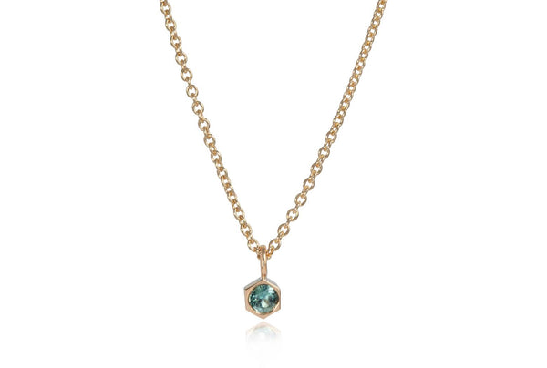 CUT AUSTRALIAN LIGHT BLUE SAPPHIRE NECKLACE