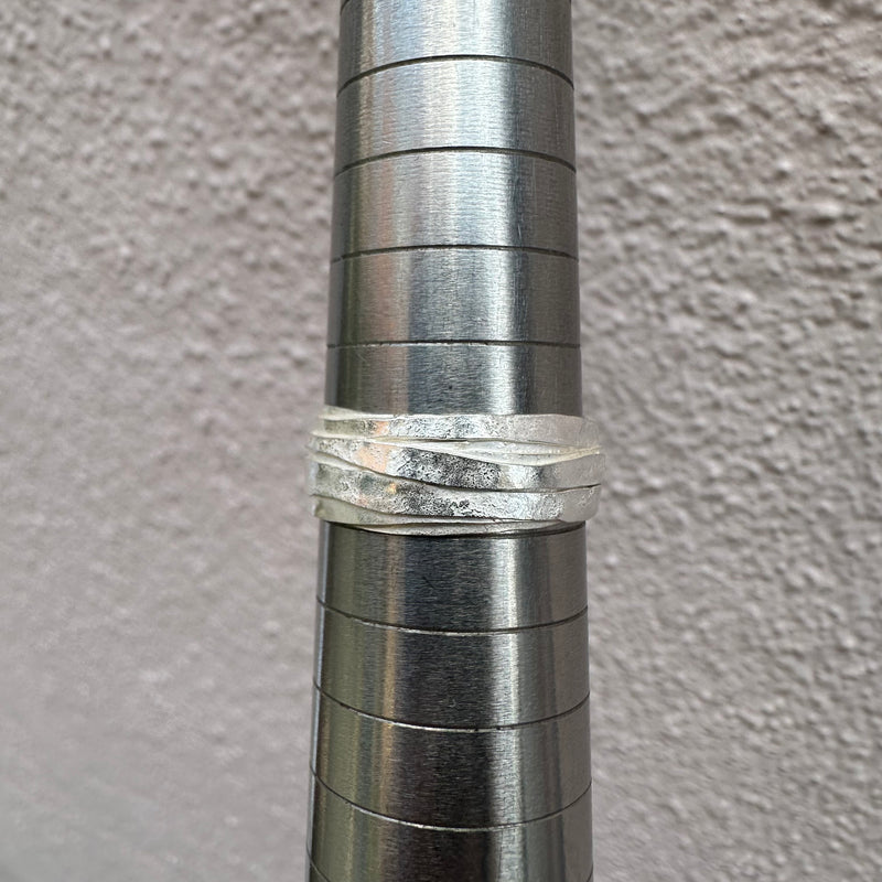 0.8mm Silver Wrap Ring