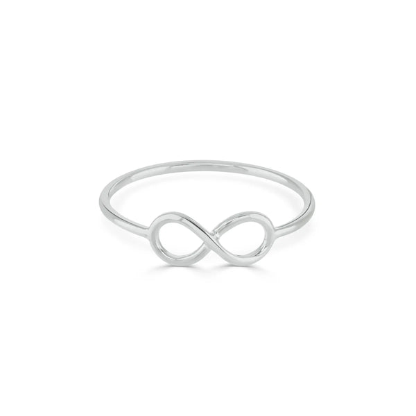 Written Infinity Ring Silver