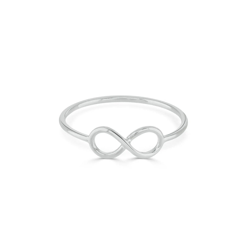 Written Infinity Ring Silver