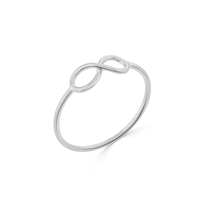 Written Infinity Ring Silver