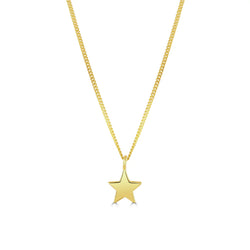 Dainty Star Necklace 18ct Yellow Gold Plated Silver