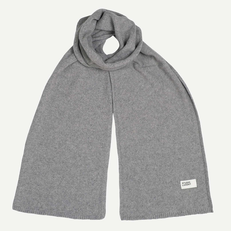 Italian Cashmere Linnhe Scarf - Grey