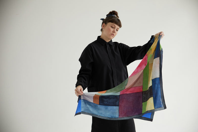 Printed Silk Scarf - Cosmopolitan