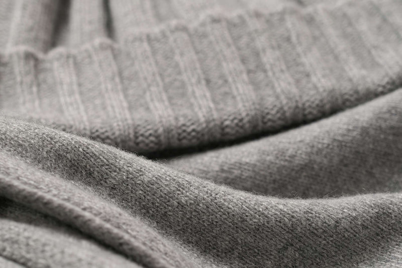 Italian Cashmere Linnhe Beanie - Grey