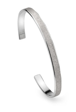 Bar Open Bangle Silver