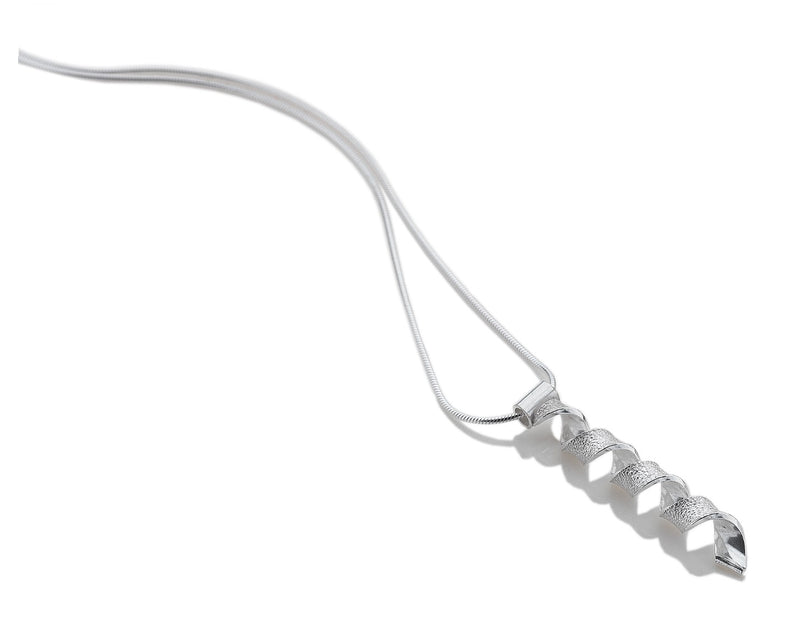 Helix Pendant Silver Necklace