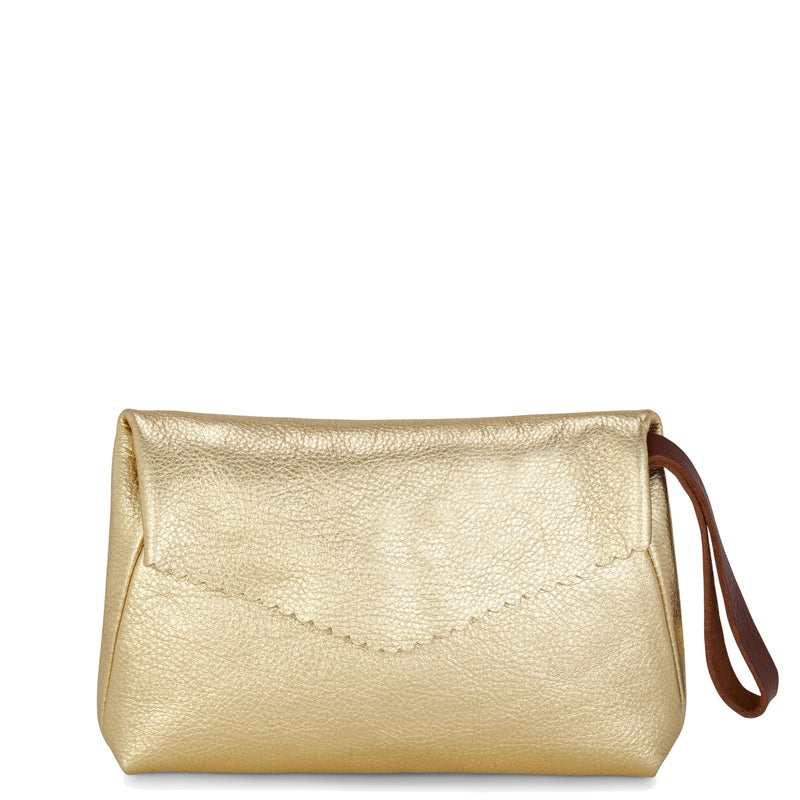 Ava Gold Handcrafted Leather Bag