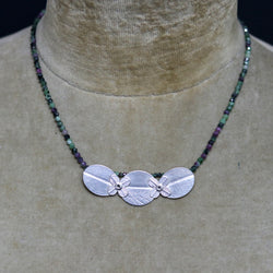 Flora/Athena Garland Silver Necklace