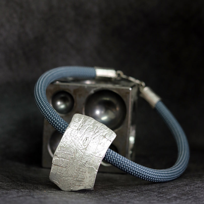 Fragment Torque On Denim Cord Necklace