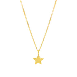 Dainty Star Necklace 18ct Yellow Gold Plated Silver