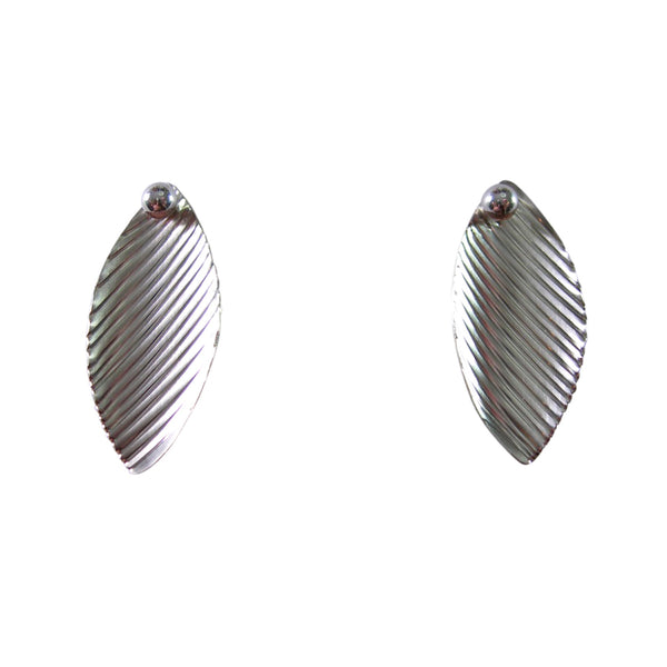 Moonlit Sea Stud Earrings Silver
