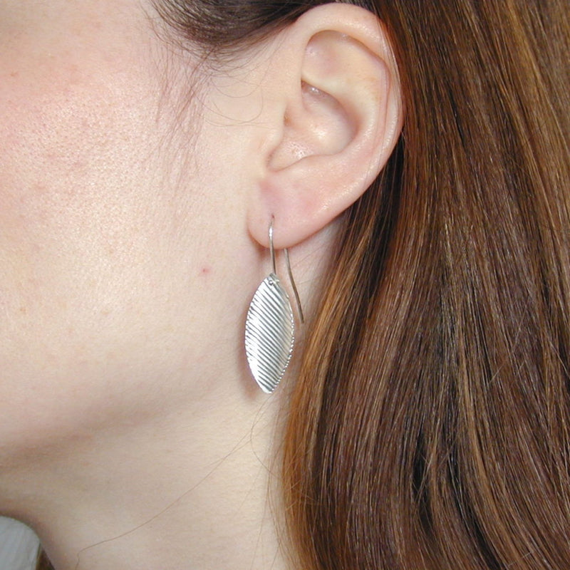 Moonlit Sea Drop Earrings Silver