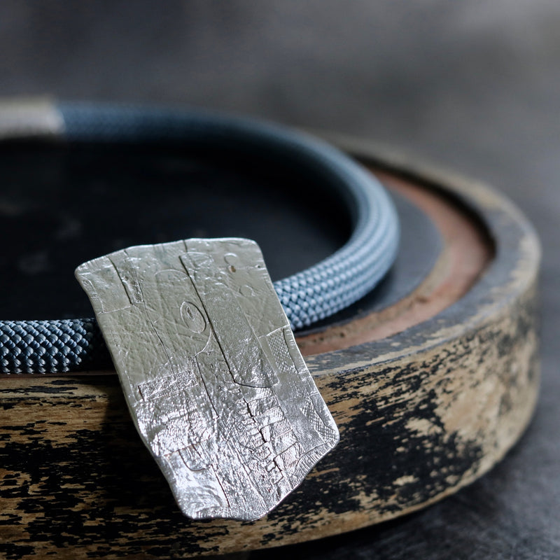 Fragment Torque On Denim Cord Necklace