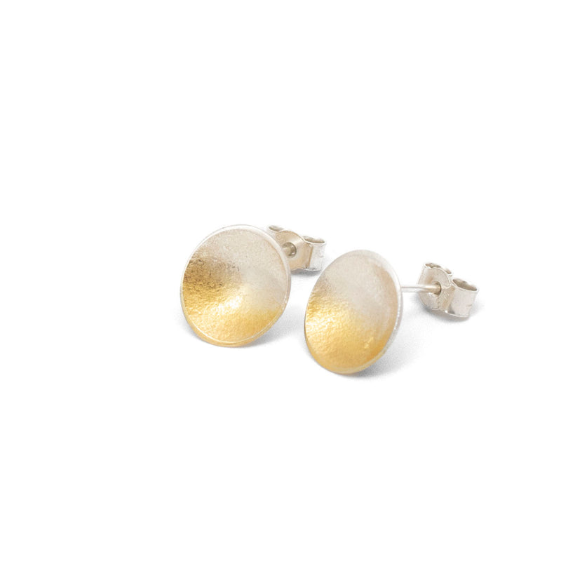 Electra Small Stud Earrings 24ct Yellow Gold Plated Silver