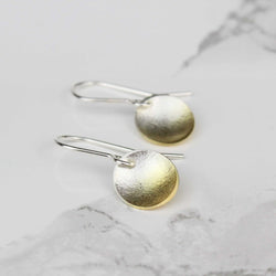 Electra Small Drop Earrings 24ct Yellow Gold Plated Silver