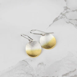 Electra Large Drop Earrings 24ct Yellow Gold Plated Silver