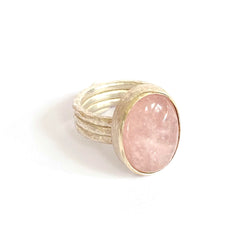 Silver Morganite One Off Ring