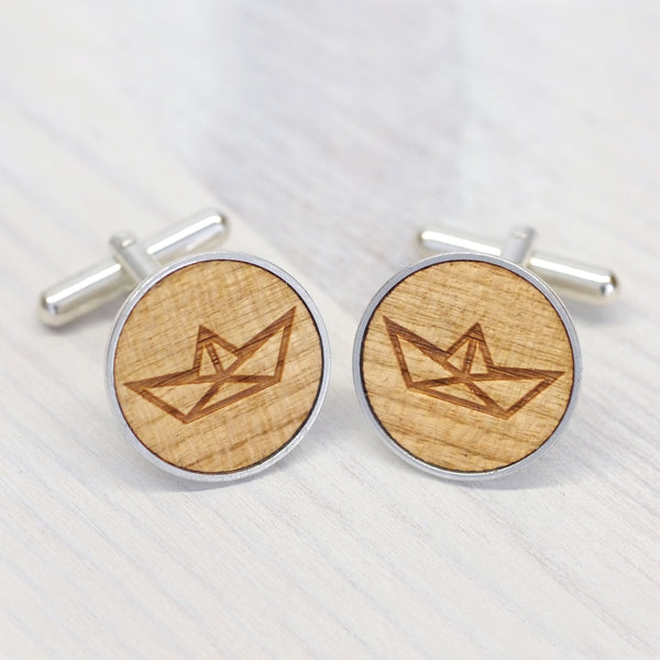 Paper Boat Cufflinks