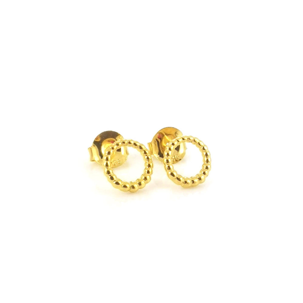 Stud earrings online gold plated