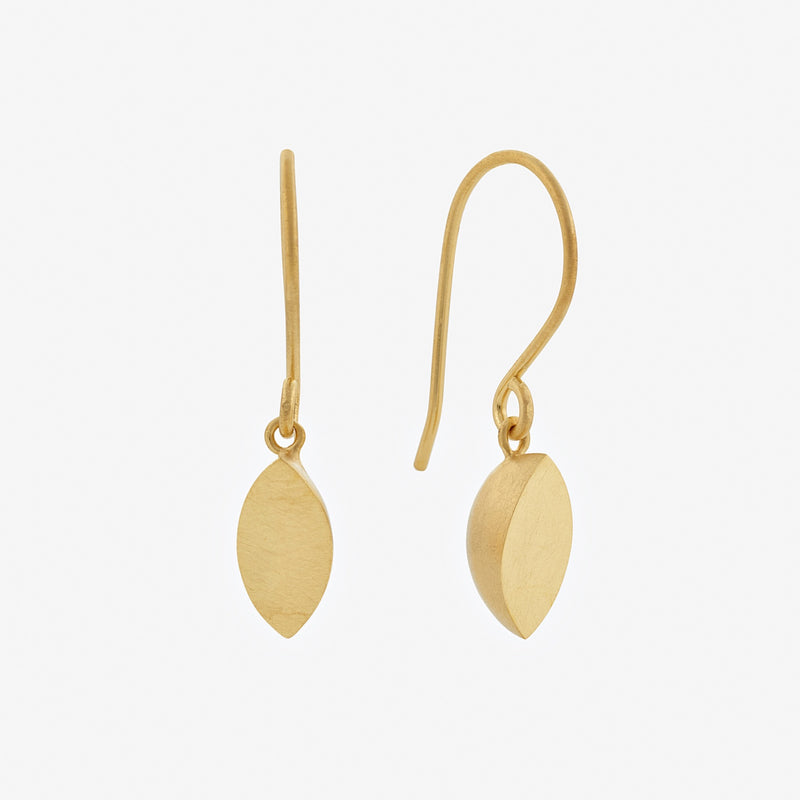 Rachel Mini Drop Earrings - 18ct Yellow Gold Plated Silver