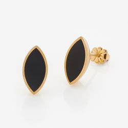 Ellie Earrings (Single) - 18ct Yellow Gold Plated Silver & Resin