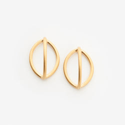 Lily Earrings (Single) Silver With 18ct Yellow Gold Plating
