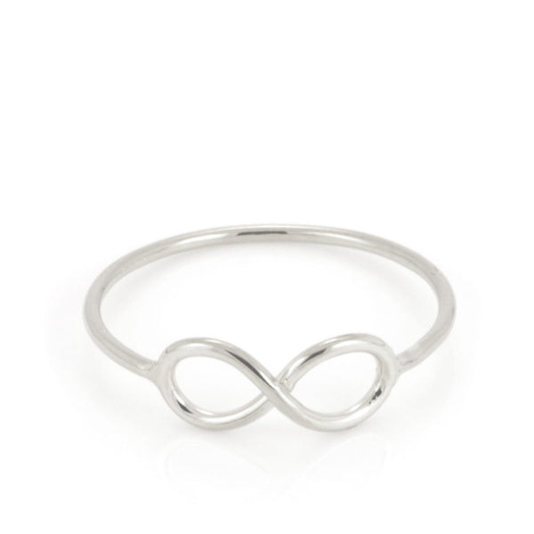 Written Infinity Ring Silver