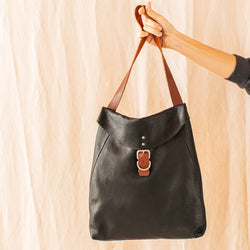 Plain black leather handbag new arrivals