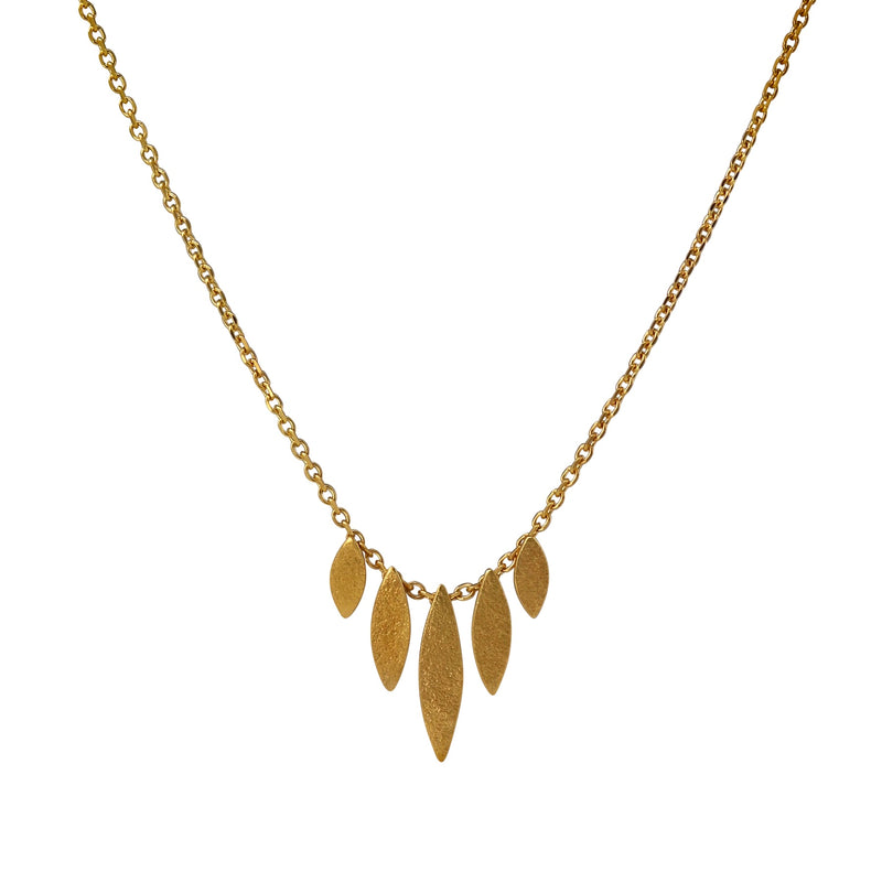 Icarus Graduated Necklace 18ct Yellow Gold Plated Silver