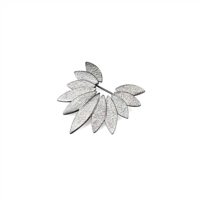 Icarus Fanned Brooch - Silver