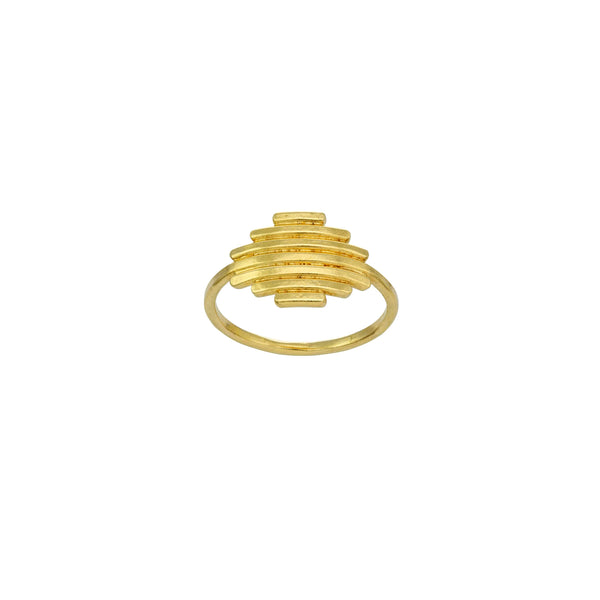 Tulum 24ct Yellow Gold Plated Ring