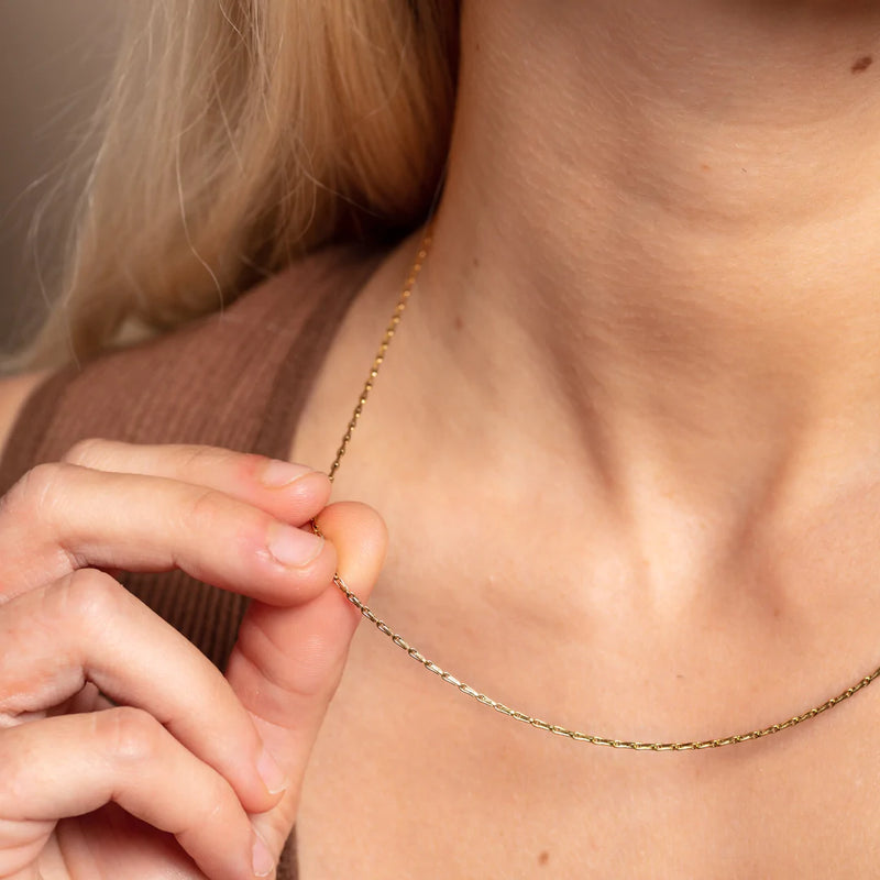 Hayseed Barleycorn 14k Gold Vermeil Dainty Chain