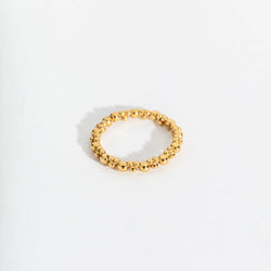 Beaded Gold Vermeil Stacking Ring