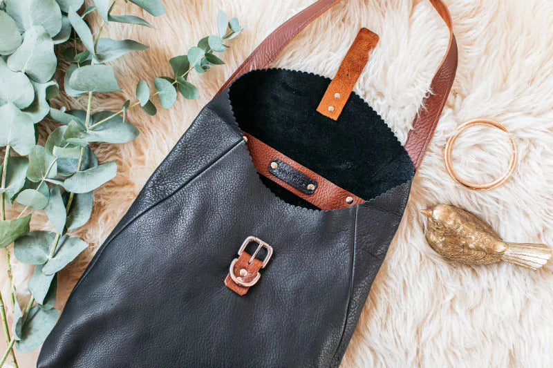 Tanya Black Handcrafted Leather Bag