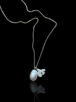 Baroque Cultured River Pearl Fragment Pendant Necklace