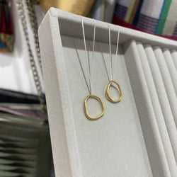 Cave Mini 23ct Yellow Gold Plated Silver Pendant (option 2)