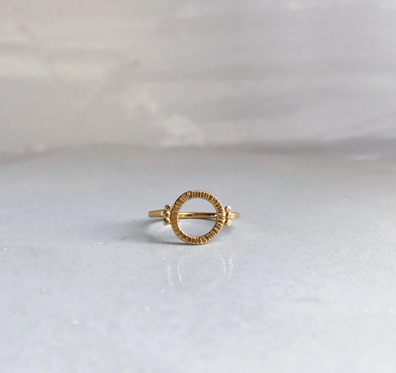 Ayla 24ct Yellow Gold Plated Ring